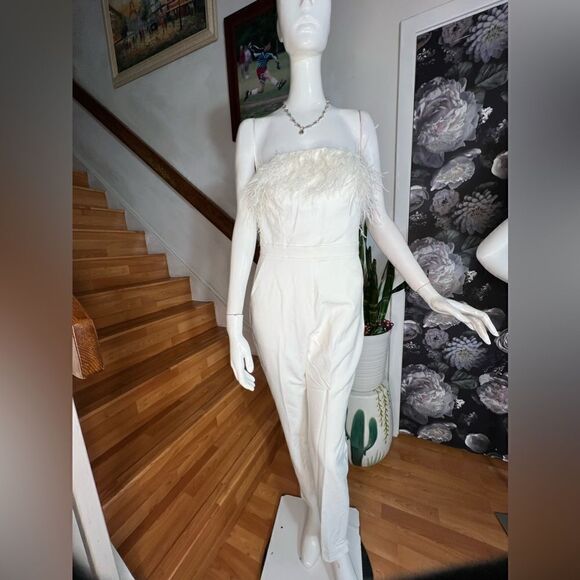 ANTHROPOLOGIE x BHLDN Janae Strapless Jumpsuit/ size 4 - Picture 8 of 11